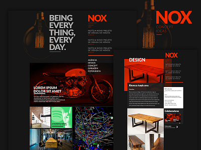 Nox Concept Ideas art direction ui ux webdesign