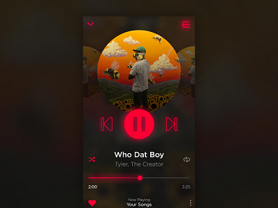 Music app player concept