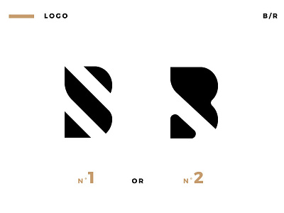 LOGO B.R b brand letters logo r typo typography