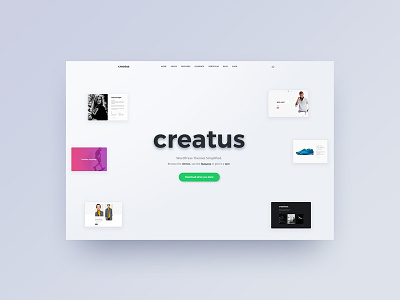 Creatus creatus header hero wordpress