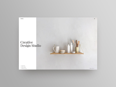 Creative Design Studio creatus header hero wordpress