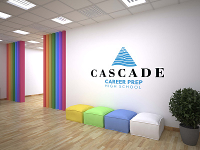 Cascade Career Prep High School branding branding identity design illustration logo logo design merch web design website design