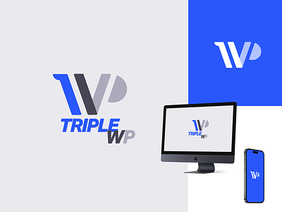 Daily Logo Challenge #2 : Triple WP branding daily logo challenge design graphic design logo triple wp wordpress