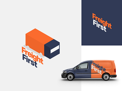 Daily Logo Challenge #3 : Freight First branding daily logo challenge delivery design freight first graphic design illustration logo shipping truck vector