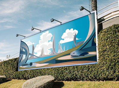 TomorrowLand - Billboard Design adobe illustrator adobe photoshop branding design digital illustration illustration vector