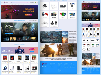 Gamer Gallery assassins creed design e commerce game gamers games gaming gaming page latest pages new landing pages new sites playstation ps5 shop site shopping template trending ui website xbox