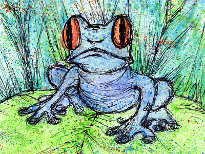 Animal Watercolor Series: Frog animal animal watercolor painting watercolor