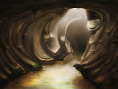 Cave Digital Painting concept art digital painting speed painting