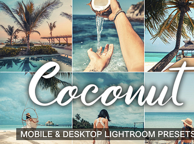 [ 𝐍𝐞𝐰 𝐅𝐫𝐞𝐞 𝐏𝐫𝐞𝐬𝐞𝐭 ] COCONUT blogger presets craft design hozomarket lightroom mobile lightroom presets lightroompreset preset