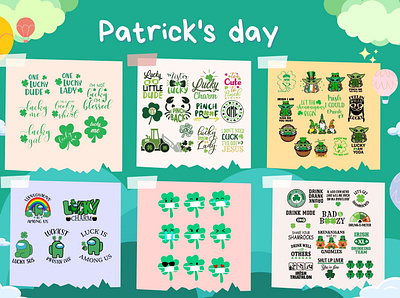 ⚡️💥Hot New Updated: Patrick's Day💥 craft design design green hozomarket jpg lucky patricks day png svg
