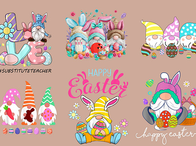 🎯Happy Easter Day🎯 📌Easter Gnomes 📌 craft design design easter day gnomes hozomarket jpg png svg