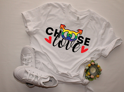 🎯Choose Love🎯 craft design design gay hozomarket illustration lgbt png pride svg