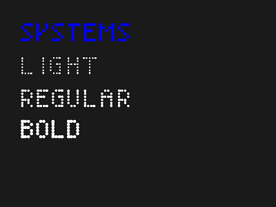 Systems Font typography