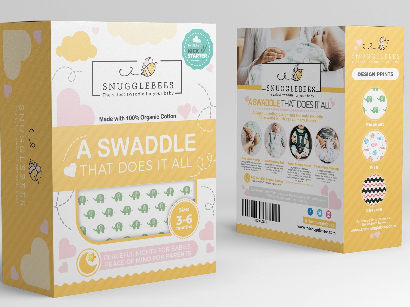 Baby Swaddle Packaging by Daenerys Aleina on Dribbble