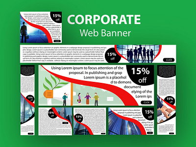 Corporate Web Banner Design branding design designer graphic design graphicedesigner illustration webbanner webbannerdesign