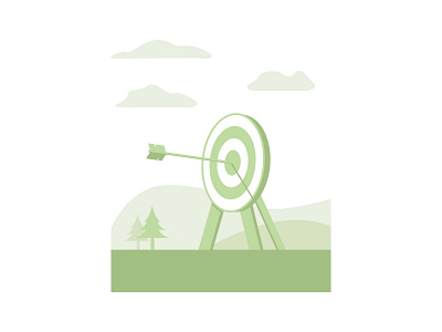 Bullseye aim arrow bow branding bullseye design goal icon illustration shoot target ui ux vector web web design