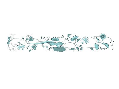 Qīng-huā design blue china design flowers illustration illustrator plants pottery qīng huā vector vine