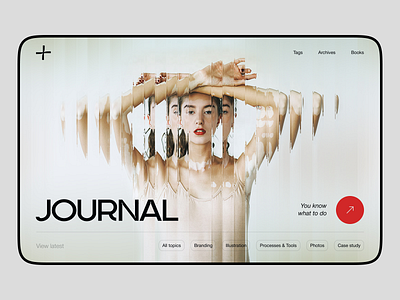 Journal website design product ui ux visual identity web website