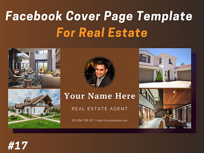 Real Estate Facebook Cover Template #17 branding design facebook facebook banner facebook cover graphic design real estate social media