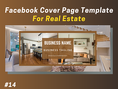 Real Estate Facebook Cover Page Template #14 branding design facebook facebook banner facebook cover graphic design real estate social media