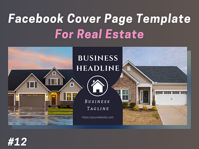 Real Estate Facebook Cover Page Template #12