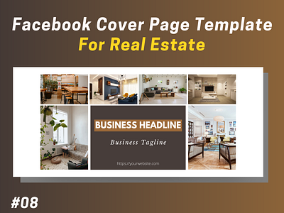 Real Estate Facebook Cover Page Template #08