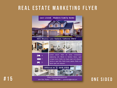 Real Estate Marketing Flyer Template #15 branding