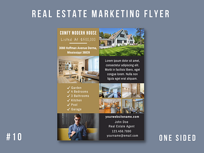 Real Estate Marketing Flyer Template #10 branding