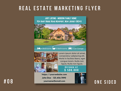 Real Estate Marketing Flyer Template #08 branding