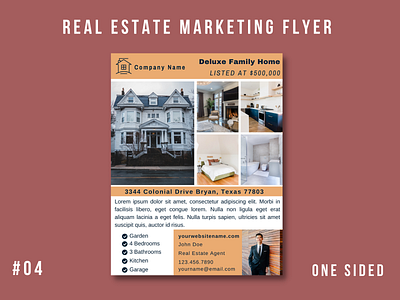 Real Estate Marketing Flyer Template #04 branding