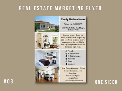 Real Estate Marketing Flyer Template #03 branding