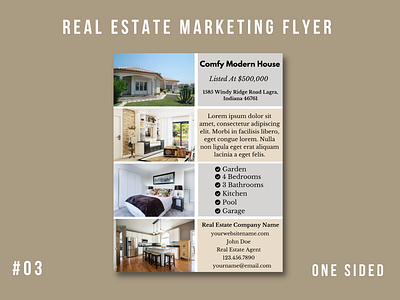 Real Estate Marketing Flyer Template #03