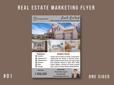 Real Estate Marketing Flyer Template #01 branding