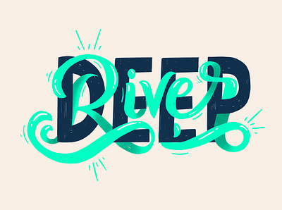 Local is Lekker: Deep River, Cape Town calligraphy cape flats cape town city typography flat flat illustration hand drawn illustration local is lekker quote south africa typography vector