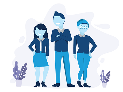 Admin Team admin team business team character flat illustration people vector