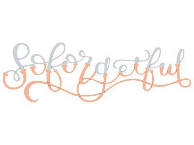 So Forgetful calligraphy flat hand drawn illustration typography vector