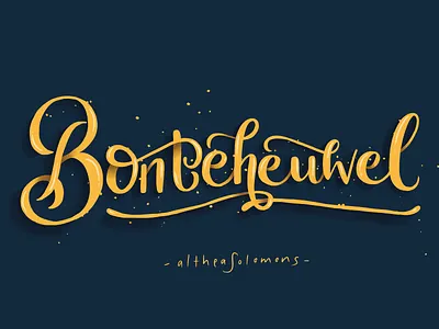 Local is Lekker: Bontehewel, Cape Town bontehewel calligraphy cape flats cape town city typography flat flat illustration hand drawn illustration local is lekker quote southafrica typography vector