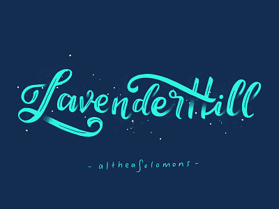 Local is Lekker: Lavender Hill, Cape Town calligraphy cape flats cape town city typography flat flat illustration hand drawn illustration local is lekker quote southafrica typography vector