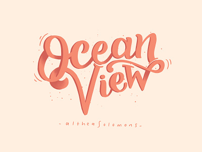 Local is Lekker: Ocean View, Cape Town calligraphy cape flats cape town city typography flat flat illustration hand drawn illustration local is lekker quote southafrica typography vector