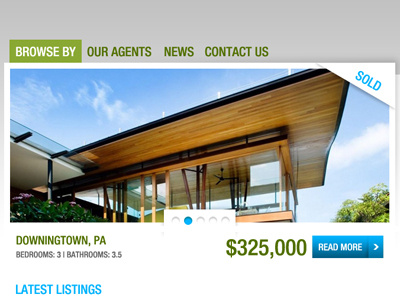 Real Estate website project - banner rotator banner banner rotator bullets home house real estate website