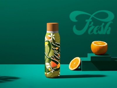 Orange juice pack design branding design illustration logo