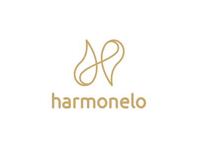 Harmonelo brand branding corporate identity drop h logo harmony health logo logo design logotype mark