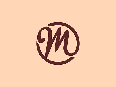 Retro Martin calligraphy graphic design handlettering handmade logo m mark retro simple symbol typo vintage