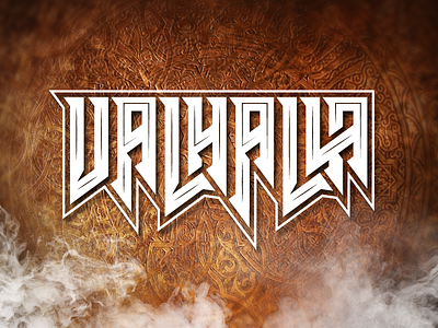 Valhalla handlettering lettering logo logotype mythology nordic norse typo typography valhalla viking