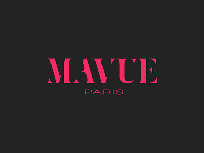 Mavue brand branding corporate identity cosmetics graphic design logo logo design luxury mark mavue pink visual