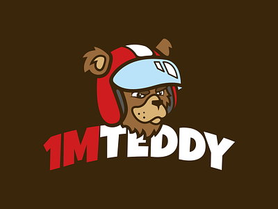 1MTeddy 1m bear bike driver logo logo design motogp motorbike motorcycle teddy