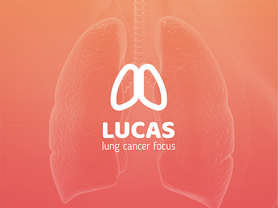 Lucas brand branding cancer graphic design icon logo logo design logotype lungs mark