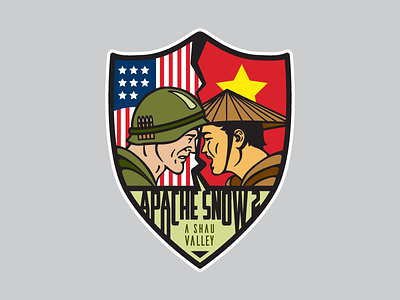 Apache Snow 2 graphic design illustration patch pvc usa vietnam