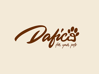 ... for your pet brand branding calligraphy corporate identity dog graphic design handlettering logo logo design logotype mark paw pet pets typo typography