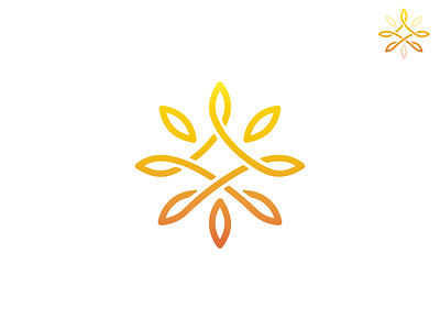 Yoga Studio brand graphic design logo logo design logotype mandala meditation sun warm colors yoga